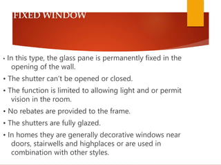 DOORS, WINDOW ppt.pptx