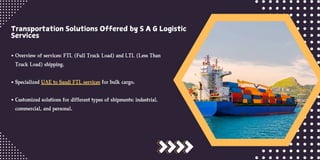Door To Door Cargo Shipping to Saudi Arabia from Dubai. | PDF