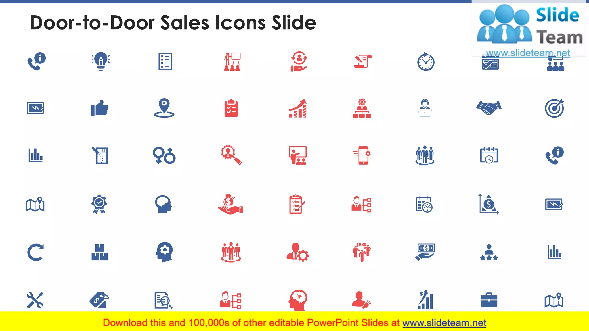 Door-to-Door Sales Icons Slide
26
 