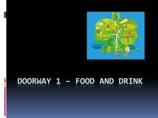 Doorway 1 – food and drink 