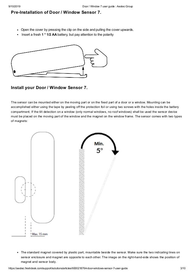 aeotec door window sensor 7