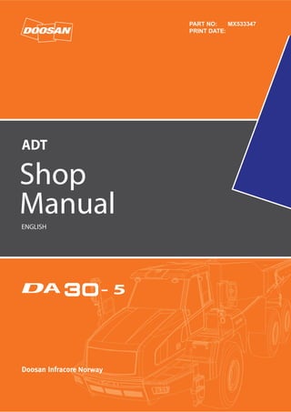 Shop
Manual
- 5
ENGLISH
Norway
PART NO: MX533347
PRINT DATE:
 