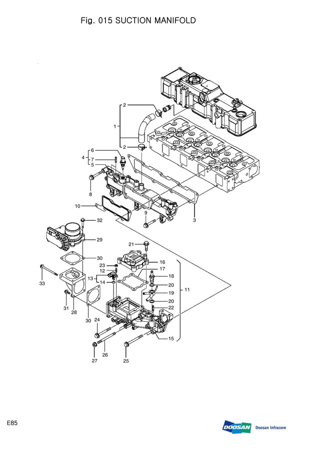 Doosan e85 compact excavator parts catalogue manual PDF Auto Type