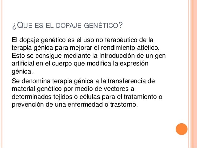 Dopaje genético