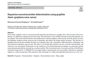 Dopamine neurotransmitter determination using graphite sheet- graphene nano-sensor.pdf