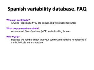 The server of the Spanish Population Variability