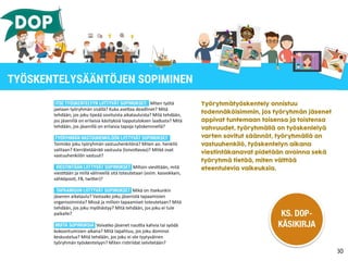 60
TYÖSKENTELYSÄÄNTÖJEN SOPIMINEN
 