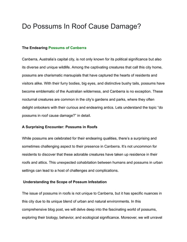 Do possums in roof cause damage?.pdf