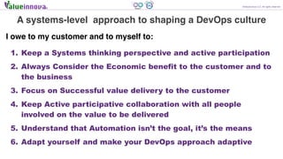 A systemic approach to shaping a DevOps culture