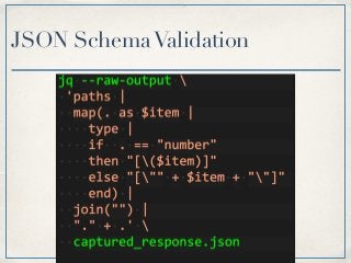 JSON SchemaValidation
 
