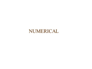 NUMERICAL 