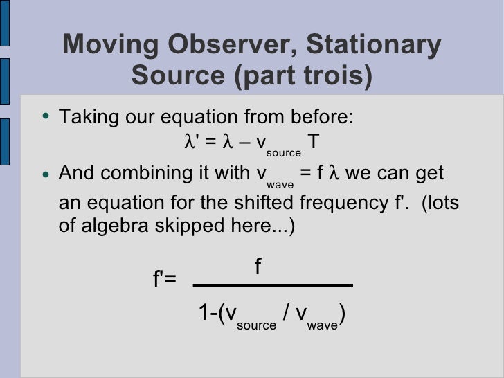 Doppler Effect with math