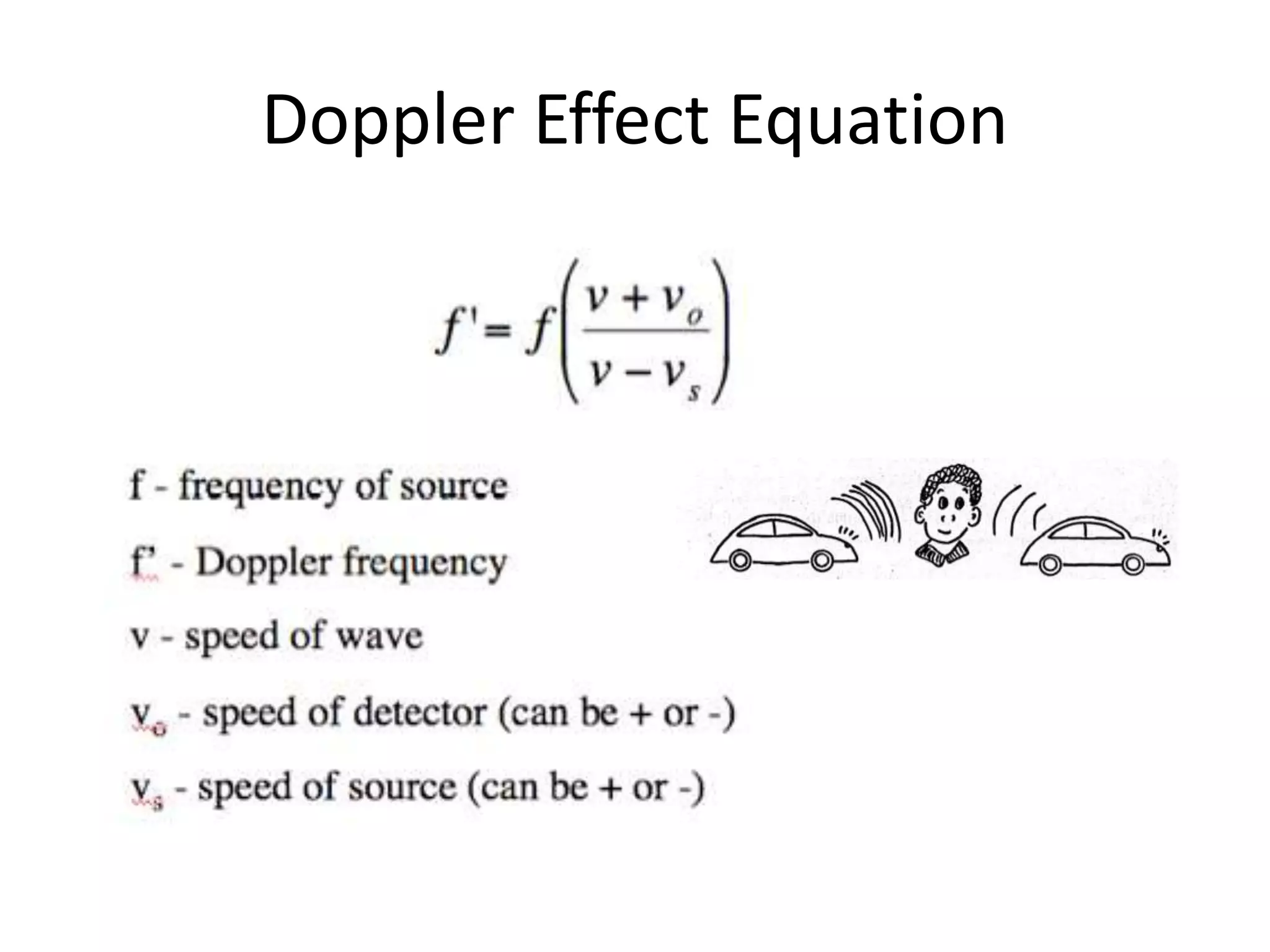 Doppler Effect Equation