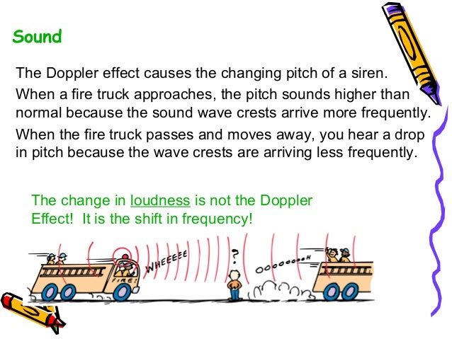 the doppler effect This change in pitch is called a doppler effect there are equations that describe the doppler effect as the moving source approaches our ear. the doppler effect This change in pitch is called a doppler effect there are equations that describe the doppler effect as the moving source approaches our ear.