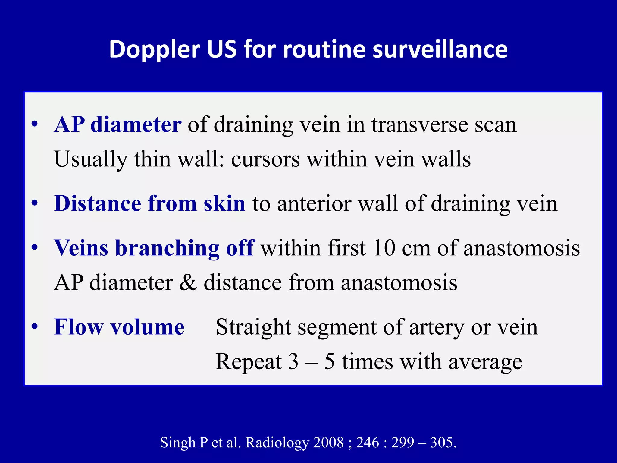 Doppler ultrasound of A-V access for hemodialysis | PPTX