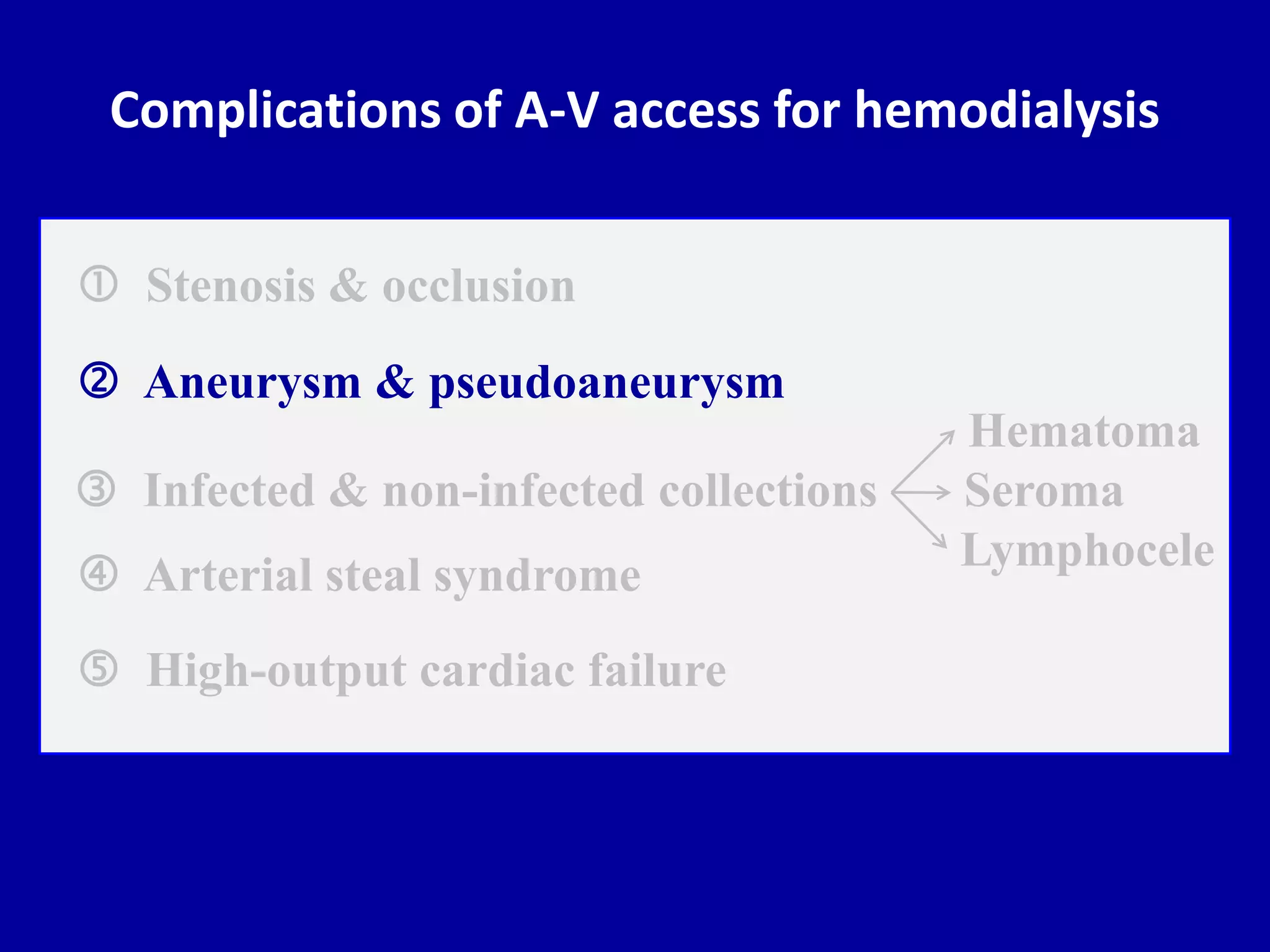 Doppler ultrasound of A-V access for hemodialysis | PPTX