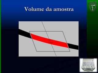 Volume da amostra
 