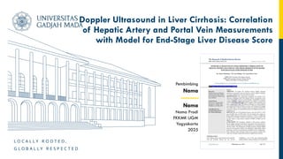 Doppler Ultrasound in Liver Cirrhosis - Correlation of Hepatic Artery ...