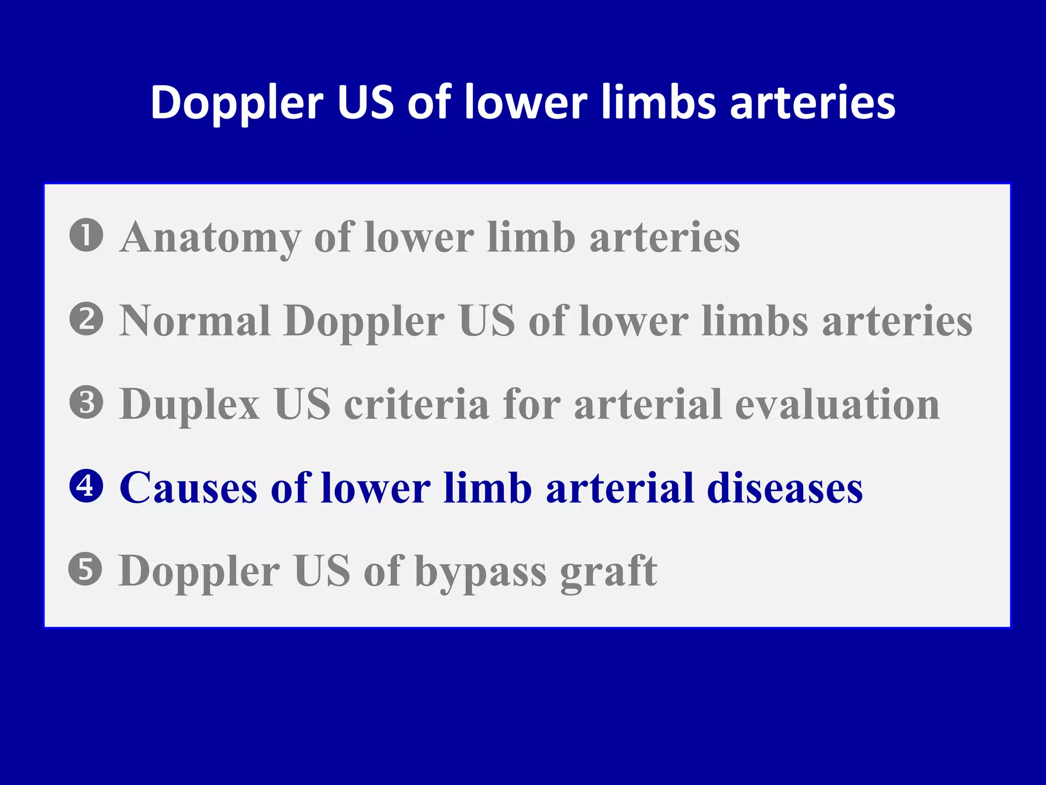 Doppler ultrasound of lower limb arteries | PPTX