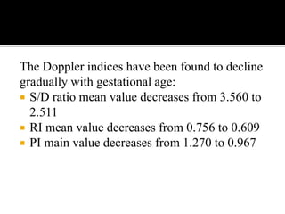 Doppler us in the evaluation of fetal growth | PPTX