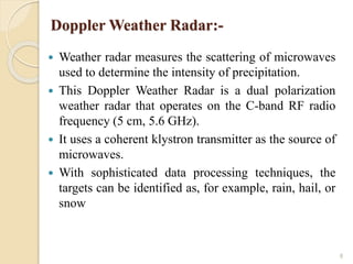 Doppler weather radar | PPTX
