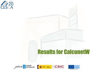 Results for CalcunetW
 