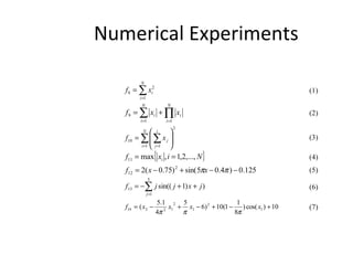 Numerical Experiments 