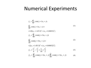 Numerical Experiments 