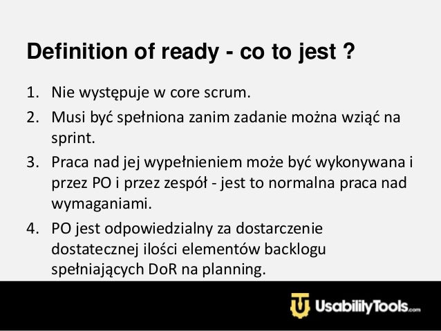 Definition Of Ready definition of ready