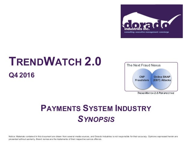 Dorado Trendwatch Q4 2016 - 