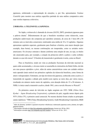 PDF) DRAMAS DE TELEVISÃO JAPONESES NA INTERNET BRASILEIRA: O CASO