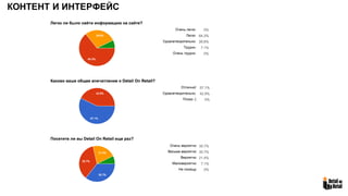КОНТЕНТ И ИНТЕРФЕЙС
 