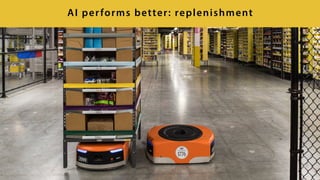 48
AI performs better: replenishment
 