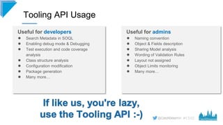 The tooling Api demystified, It is not only for developers, Doria Hamelryk & Fabrice Challier