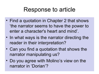 The Picture Of Dorian Gray Revision The Picture Of Dorian Gray Revision