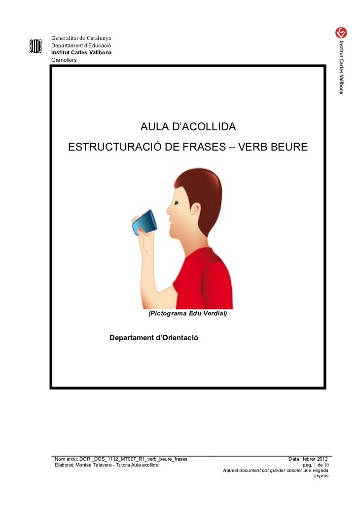 Generalitat de CatalunyaDepartament d’EducacióInstitut Carles VallbonaGranollers AULA D’AC...
