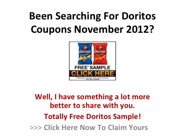 Doritos Coupons November 2012