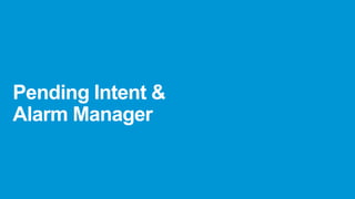 Links
• http://www.compiletimeerror.com/2013/03/android-broadcast-receiver-in-detail.html#.Ukxj44Z9v2B
• http://www.intertech.com/Blog/using-localbroadcastmanager-in-service-to-activity-communications/
• http://www.vogella.com/articles/AndroidBroadcastReceiver/article.html

126

 