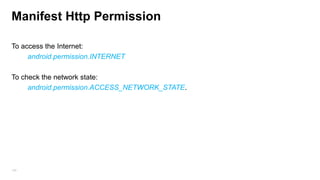 Adb debug commands
•

Debug.dumpHprofData -Dump "hprof" data

•

Debug.dumpService -Get a debugging dump of a system service by name

•

Adb shell dumpsys - gives a wealth of information about the applications on the
phone, and the current state of the phone

•

adb bugreport -Prints dumpsys, dumpstate, and logcat.

180

 