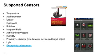 Packaging - UserId
•

Each .apk file is uniquely identified by its root package name like “com.dori.test” which
is specified in its manifest file, The package name is tied to the application signature
• Android uses the package name as the name of the process under which to run the
application, By default each package runs in its own process
• User Id: Android allocates a unique user ID for each package process. The id is used
as an ID for the underlying Linux OS
• “shared user ID” allow applications to share data and even run in the same process
Add in manifast: sharedUserId="com.test.mysharedusrid“
After adding it in the manifest you can use createPackageContext() which will return the
context for the other application
• Context targetContext = createPackageContext(“com.dori.test”, flag)
targetContext.getResources();

202

 