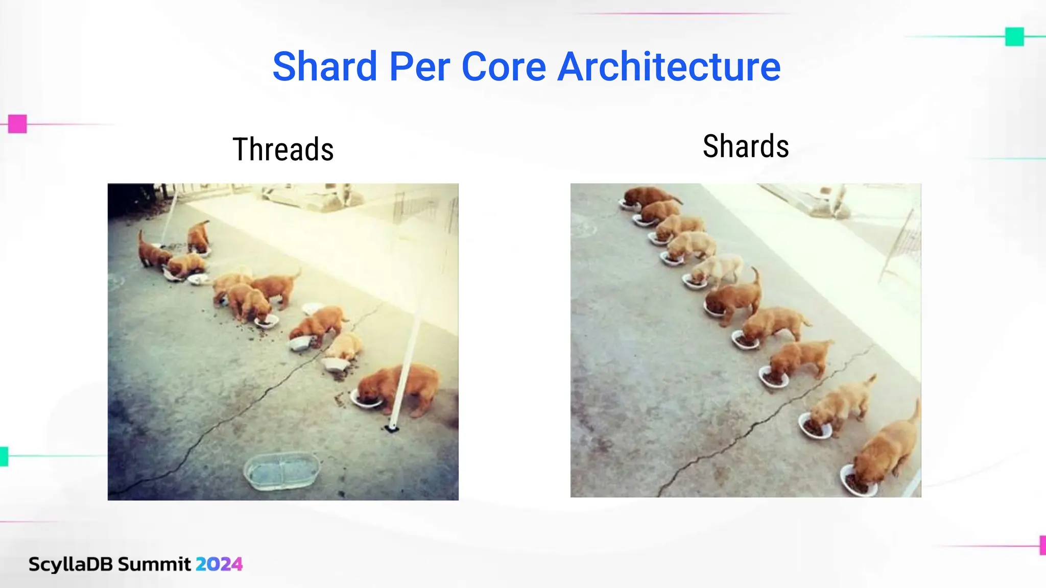 Shard Per Core Architecture
Shards
Threads
 