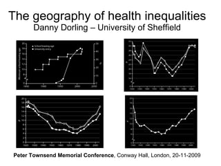 The geography of health inequalities Danny Dorling – University of Sheffield Peter Townsend Memorial Conference , Conway Hall, London, 20-11-2009 