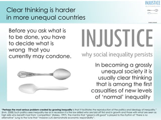 Injust Injustice: why social inequality persists | PPT
