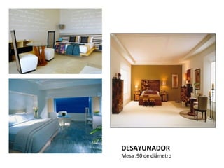 DESAYUNADOR
Mesa .90 de diámetro
 