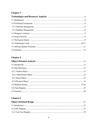 Dormitory management system project report | PDF