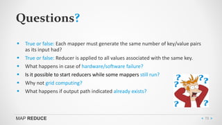 True False Map Example Intro to Map Reduce | PDF
