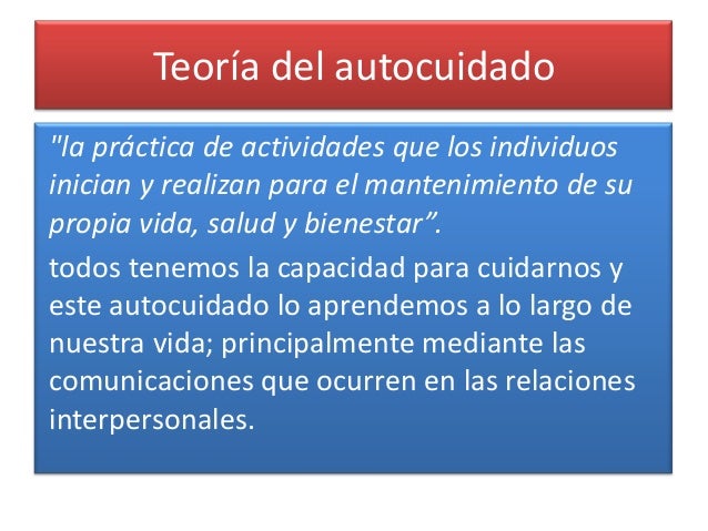 AUTOCUIDADO DE DOROTHEA OREM