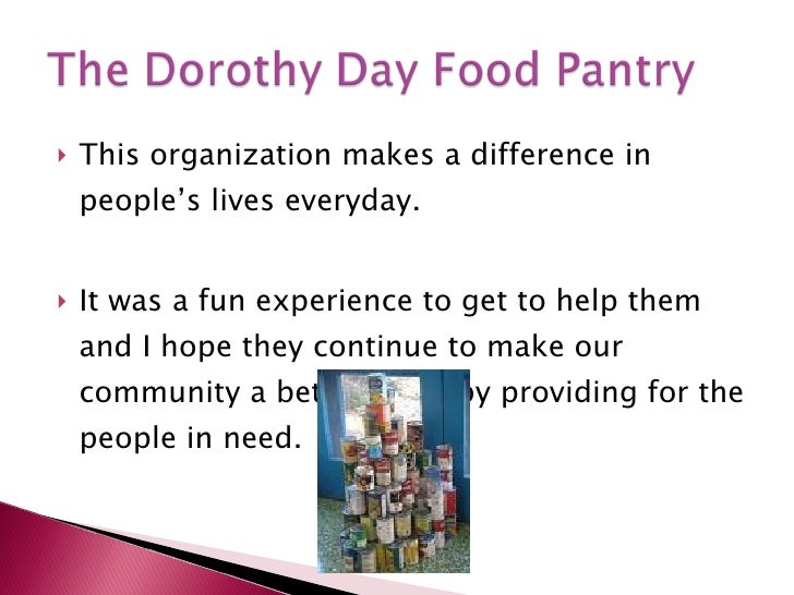 Dorothy Day Food Pantry
