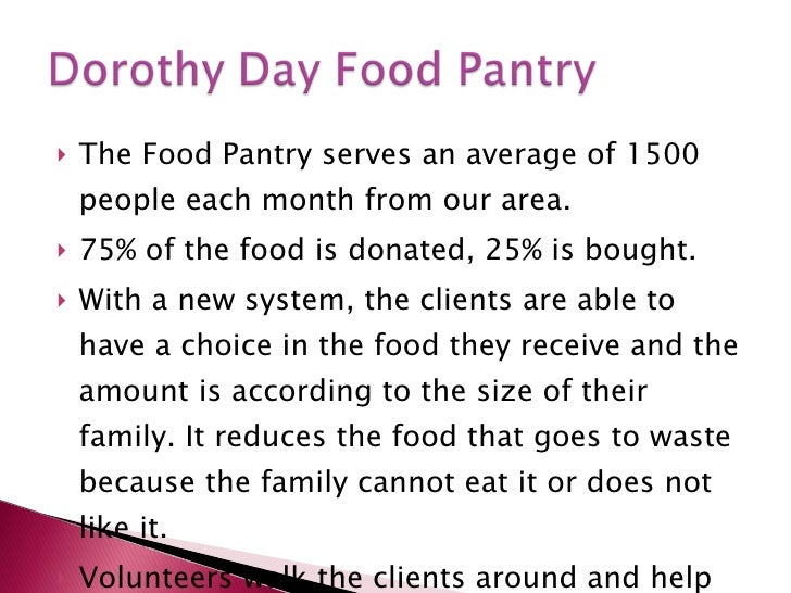 Dorothy Day Food Pantry