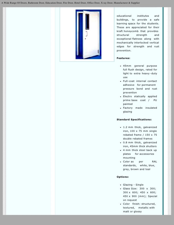 Hollow Metal Doors Steel Door Frames And Hardware Commercial Doors